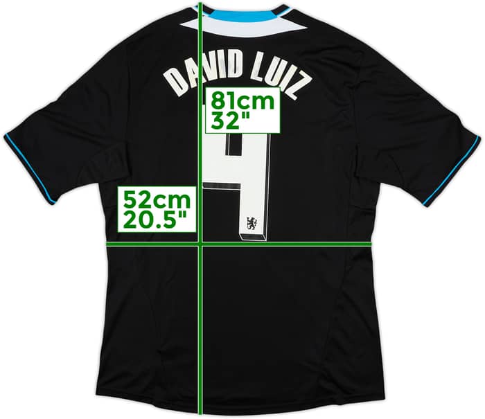 2011-12 Chelsea Away Shirt David Luiz #4 - 5/10 - (L)