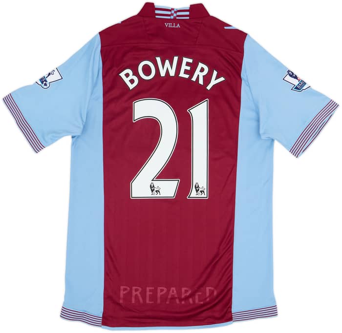 2013-14 Aston Villa Home Shirt Bowery #21 - 7/10 - (XL)