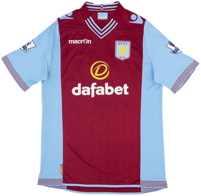2013-14 Aston Villa Home Shirt Bowery #21 - 7/10 - (XL)