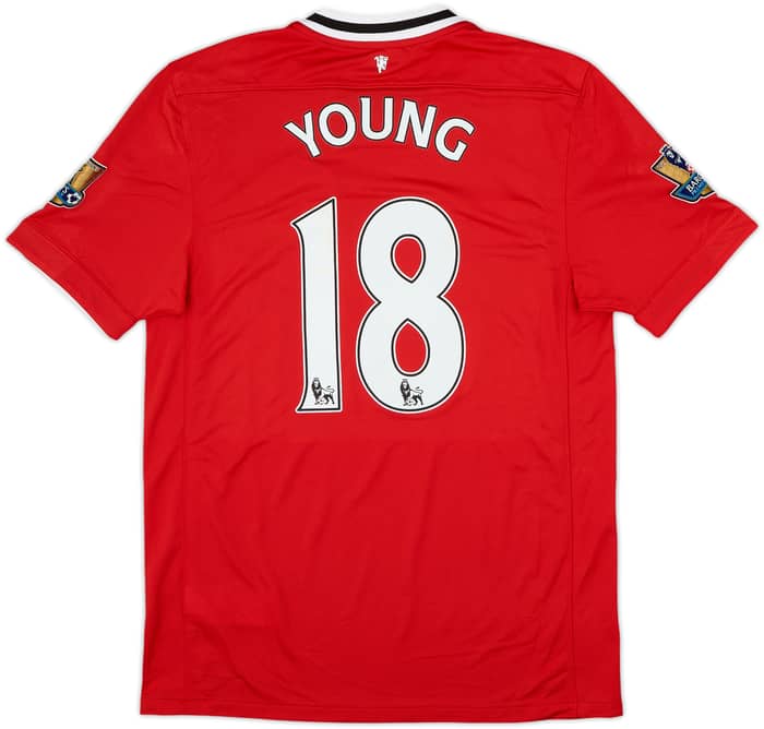 2011-12 Manchester United Home Shirt Young #18 - 8/10 - (M)
