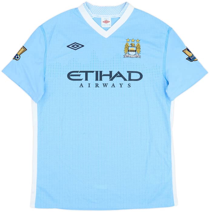 2011-12 Manchester City Home Shirt Champions #12 - 8/10 - (L)