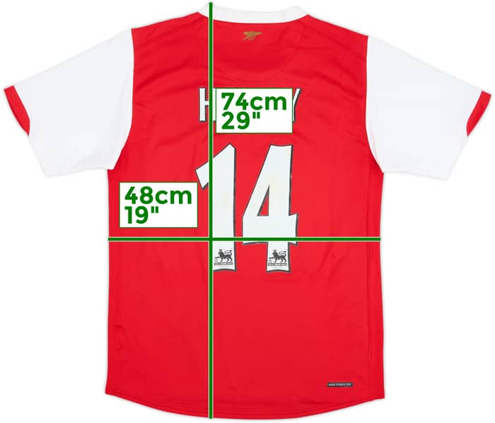 2006-08 Arsenal Home Shirt Henry #14 - 6/10 - (S)