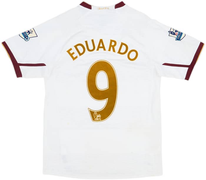 Camiseta de visitante del Arsenal 2007-08 Eduardo #9 - 6/10 - (S)