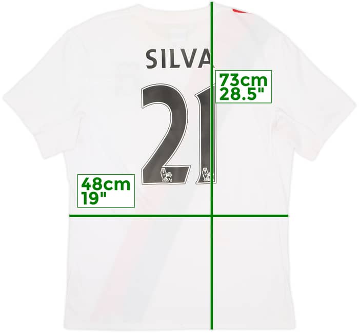 2009-11 Manchester City Third Shirt Silva #21 - 8/10 - (M)