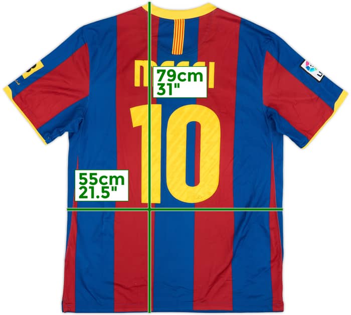 2010-11 Barcelona **Camiseta Local** Messi #10 - 6/10 - (L)