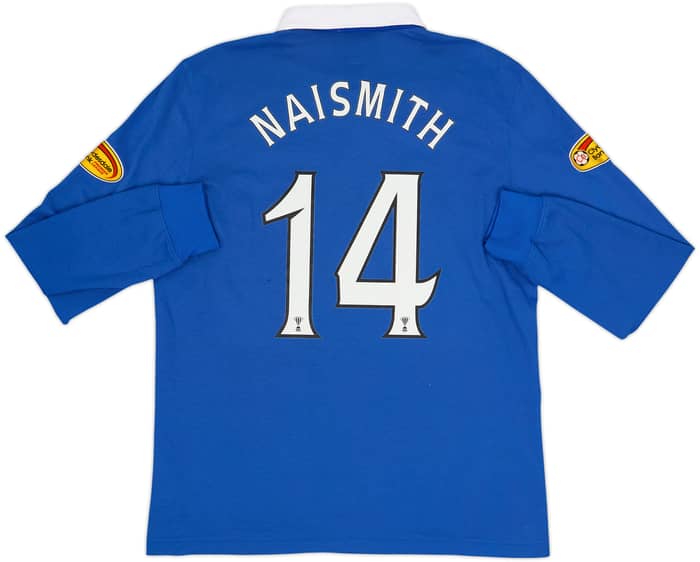 2010-11 Rangers Home L/S Shirt Naismith #14 - 8/10 - (L)