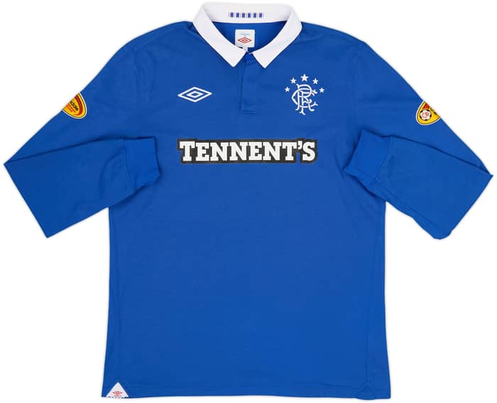 2010-11 Rangers Home L/S Shirt Naismith #14 - 8/10 - (L)