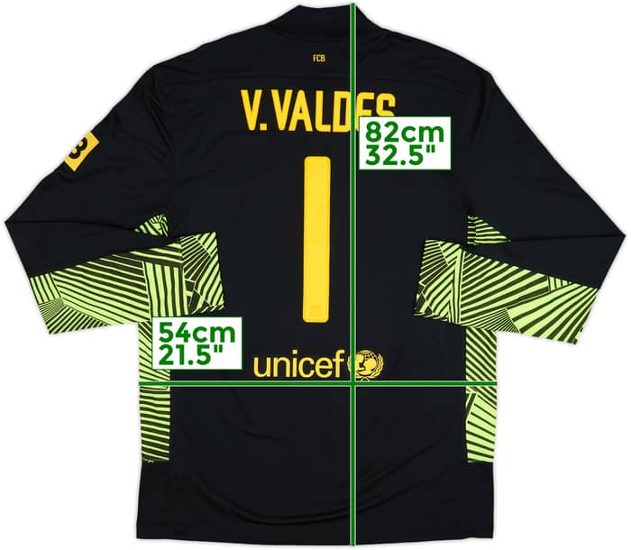 2011-12 Barcelona GK Shirt V.Valdes #1 - 7/10 - (L)
