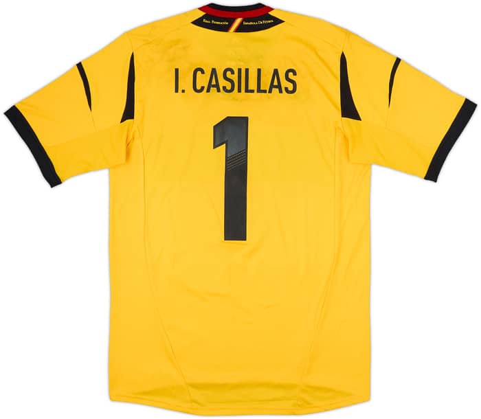 2012-13 Spain GK S/S Shirt I.Casillas #1 - 5/10 - (L)