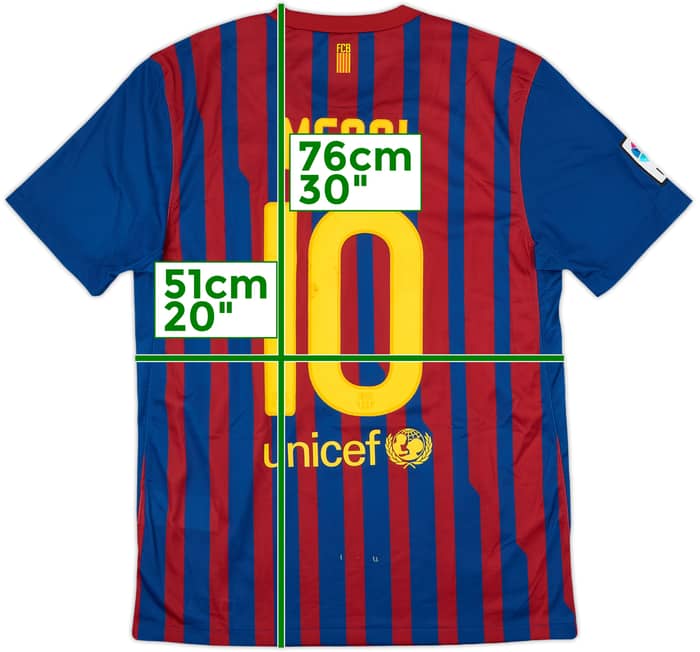 2011-12 Barcelona Home Shirt Messi #10 - 5/10 - (M)