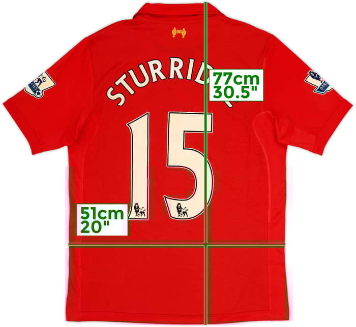 2012-13 Liverpool Home Shirt Sturridge #15 - 7/10 - (M)