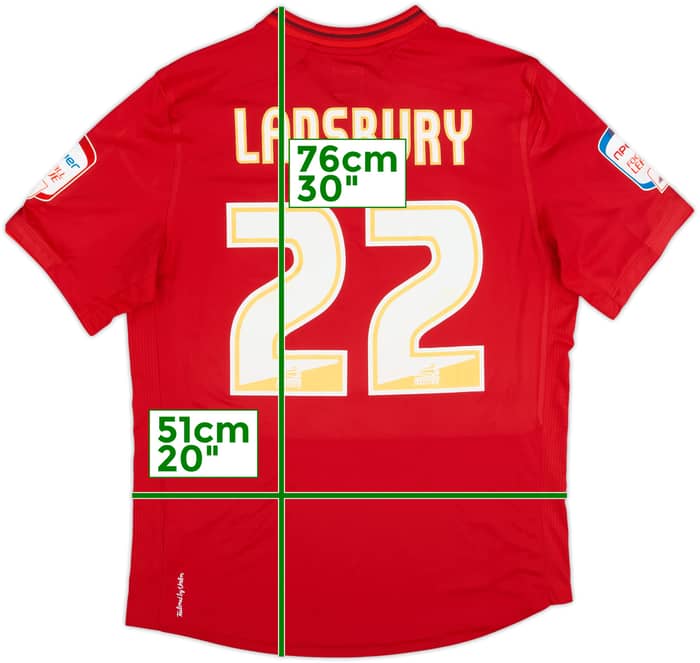 2012-13 Nottingham Forest Home Shirt Lansbury #22 - 6/10 - (L)