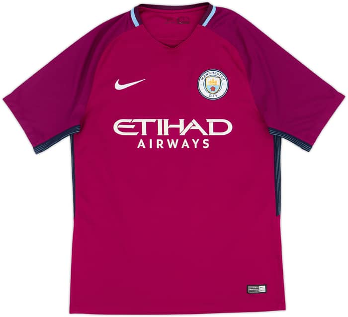 2017-18 Manchester City Away Shirt Kun Aguero #10 - 8/10 - (M)