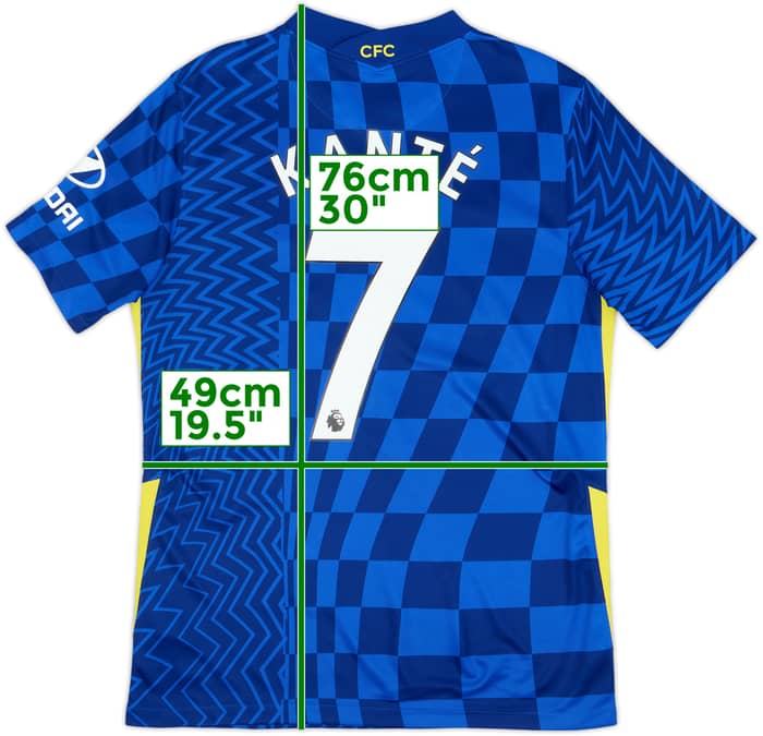 2021-22 Chelsea Home Shirt Kante #7 - 8/10 - (M)