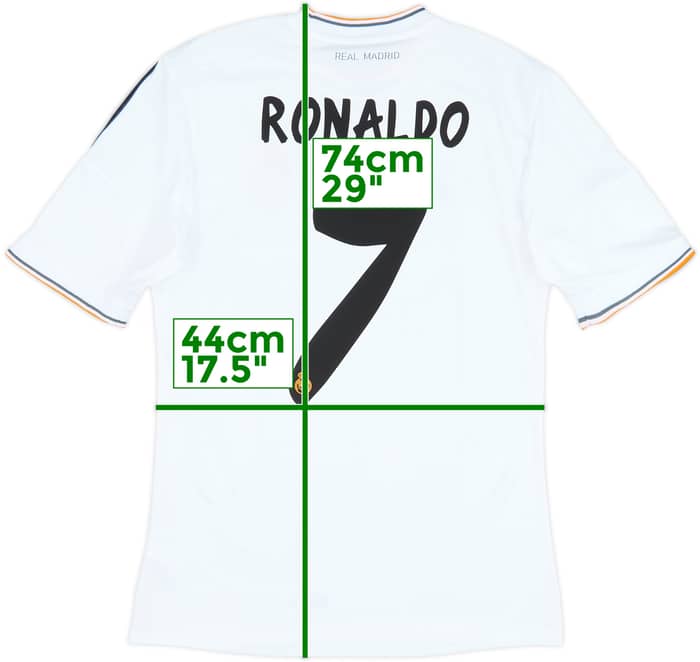 2013-14 Real Madrid Home Shirt Ronaldo #7 - 8/10 - (S)