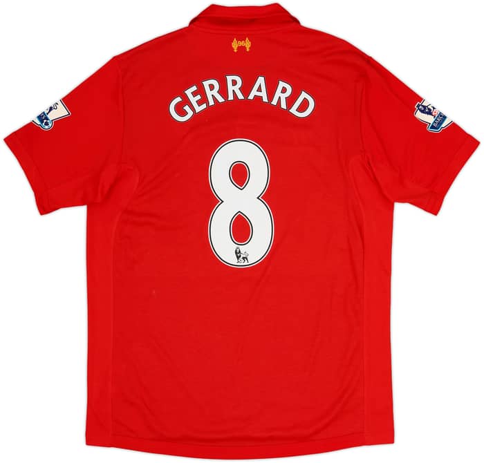 2012-13 Liverpool Home Shirt Gerrard #8 - 8/10 - (L)