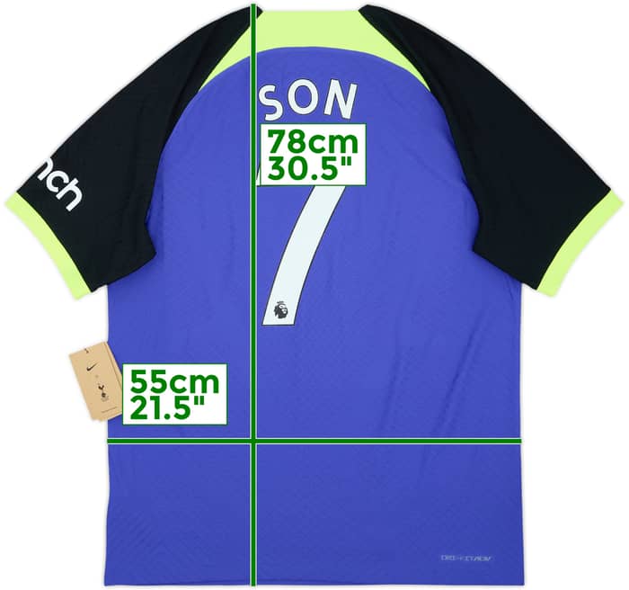 2022-23 Tottenham Authentic Away Shirt Son #7 (L)