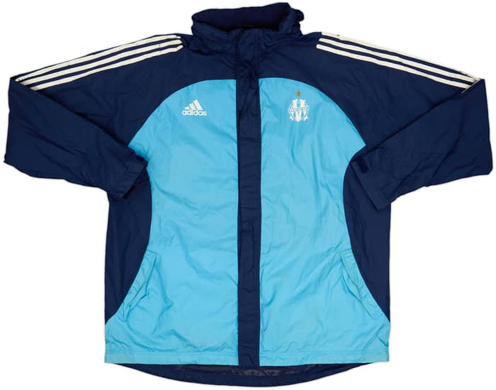 2002-03 Olympique Marseille adidas Hooded Rain Jacket - 5/10 - (XL)