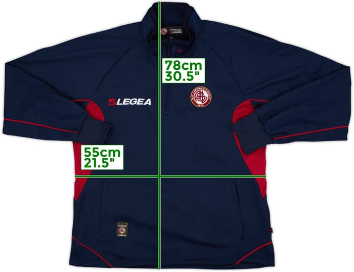2006-07 Livorno Legea 1/4 Zip Training Top - 8/10 - (XXL)
