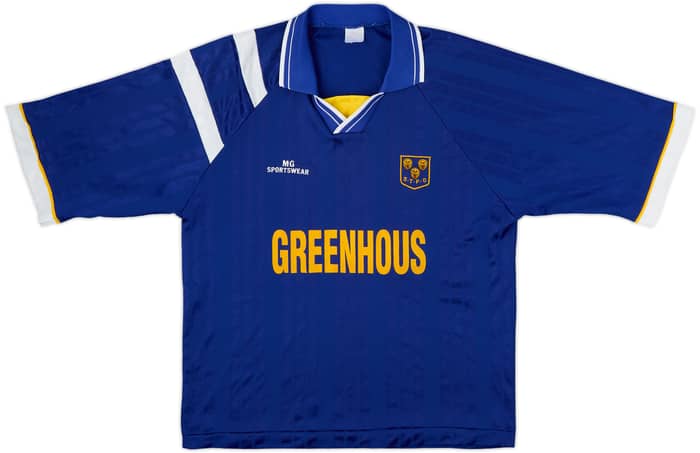 1995-97 Shrewsbury Town Signed Home Shirt #8 - 7/10 - (M)