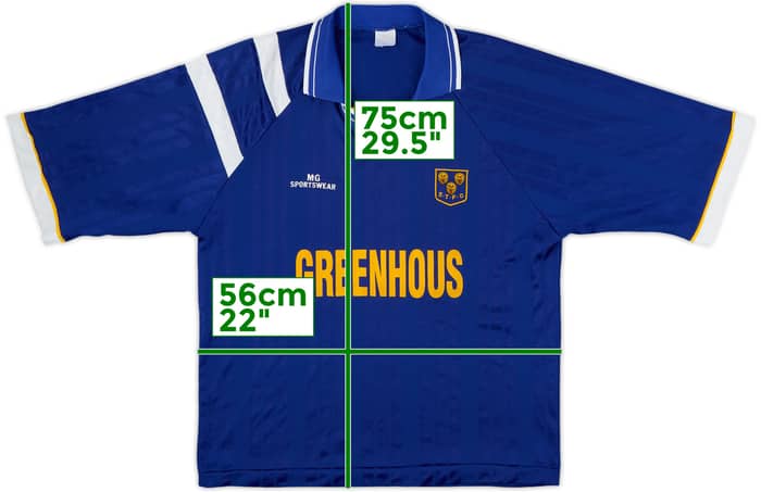 1995-97 Shrewsbury Town Signed Home Shirt #8 - 7/10 - (M)