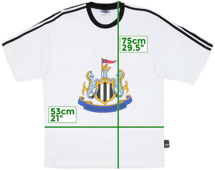 1998-00 Newcastle adidas Cotton Tee - 8/10 - (L)
