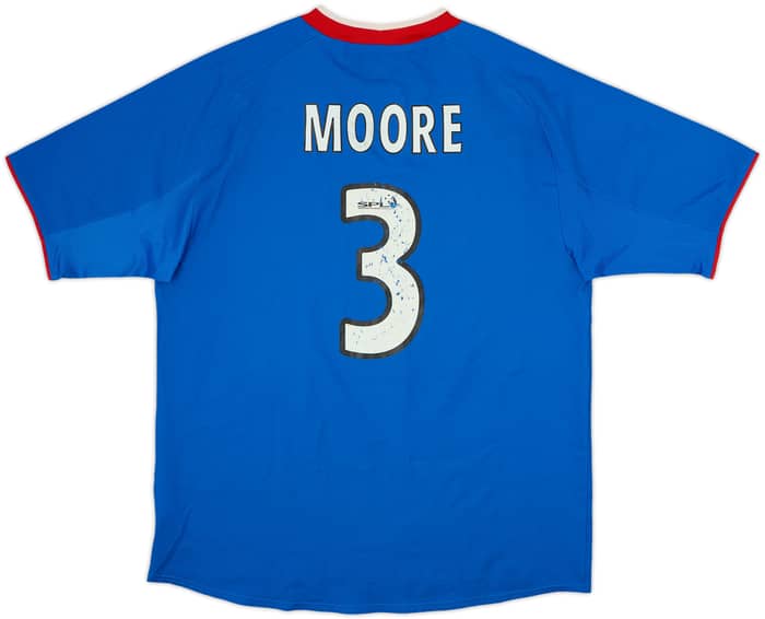 2003-05 Rangers Home Shirt Moore #3 - 5/10 - (L)