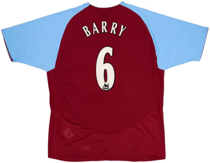 2003-04 Aston Villa Home Shirt Barry #6 - 8/10 - (L)