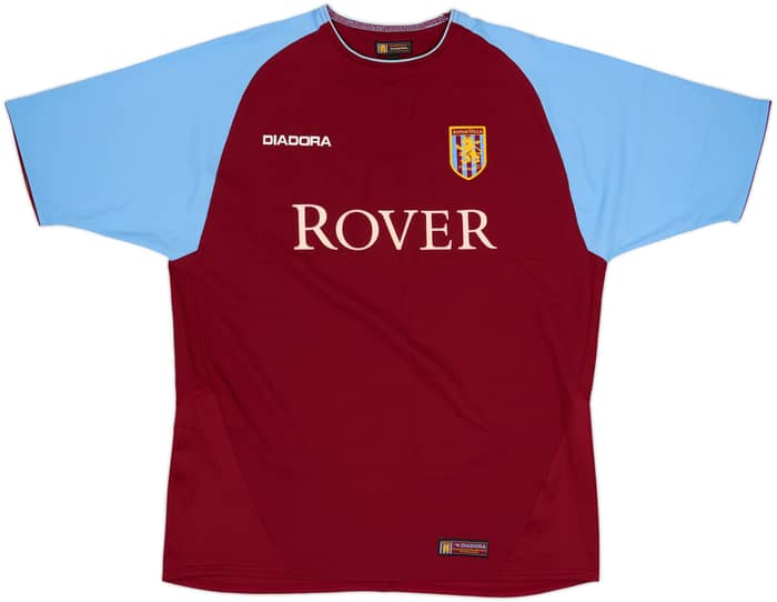 2003-04 Aston Villa Home Shirt Barry #6 - 8/10 - (L)