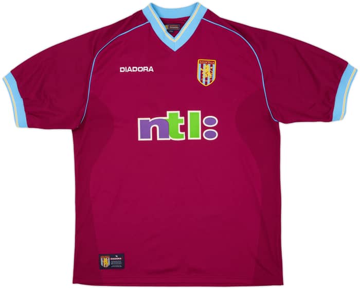 2001-02 Aston Villa Home Shirt Alpay #16 - 8/10 - (L)
