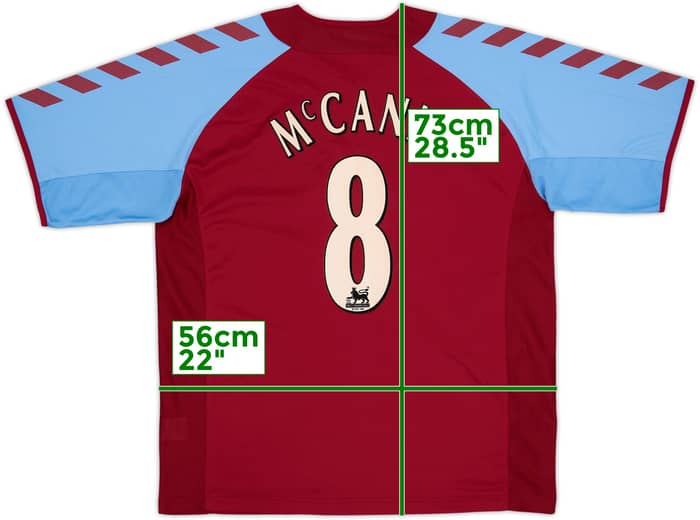 2004-05 Aston Villa Home Shirt McCann #8 - 8/10 - (L)