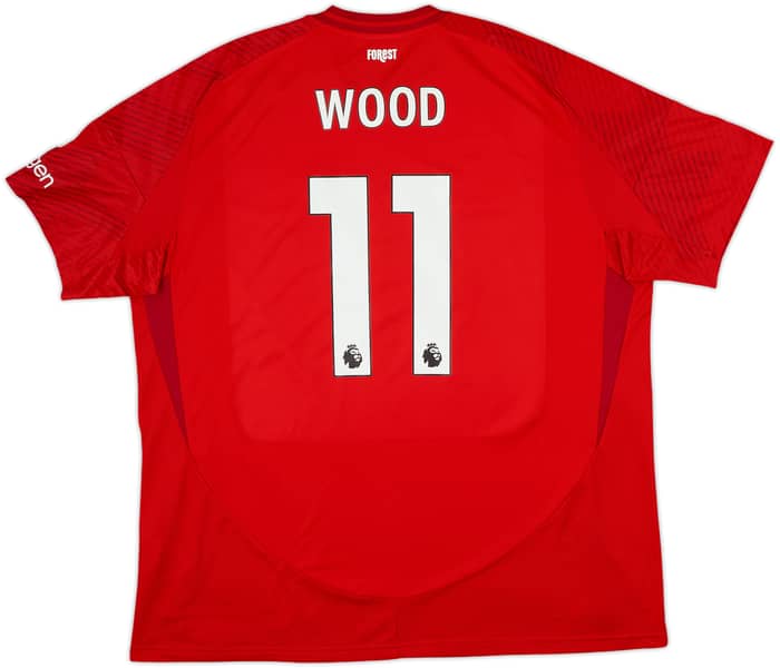 2024-25 Nottingham Forest Home Shirt Wood #11 - 9/10 - (XXL)