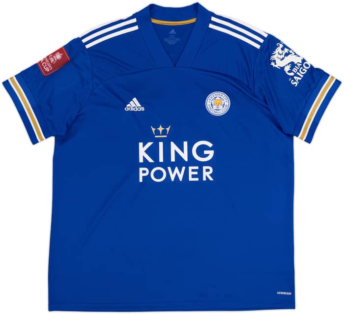 2020-21 Leicester Home Shirt Vardy #9 - 8/10 - (XXL)