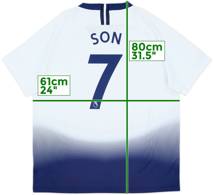 2018-19 Tottenham Home Shirt Son #7 - 8/10 - (XL)