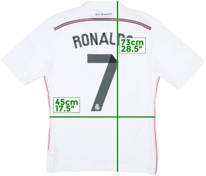 2014-15 Real Madrid Home Shirt Ronaldo #7 - 7/10 - (M)