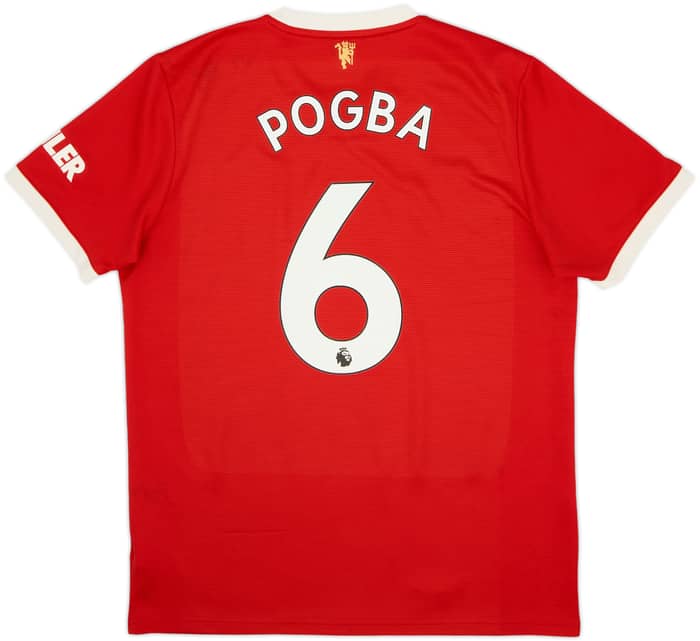 2021-22 Manchester United Home Shirt Pogba #6 - 7/10 - (L)