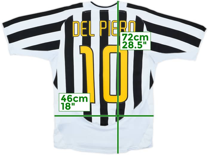 2003-04 Juventus Home Shirt Del Piero #10 - 5/10 - (S)