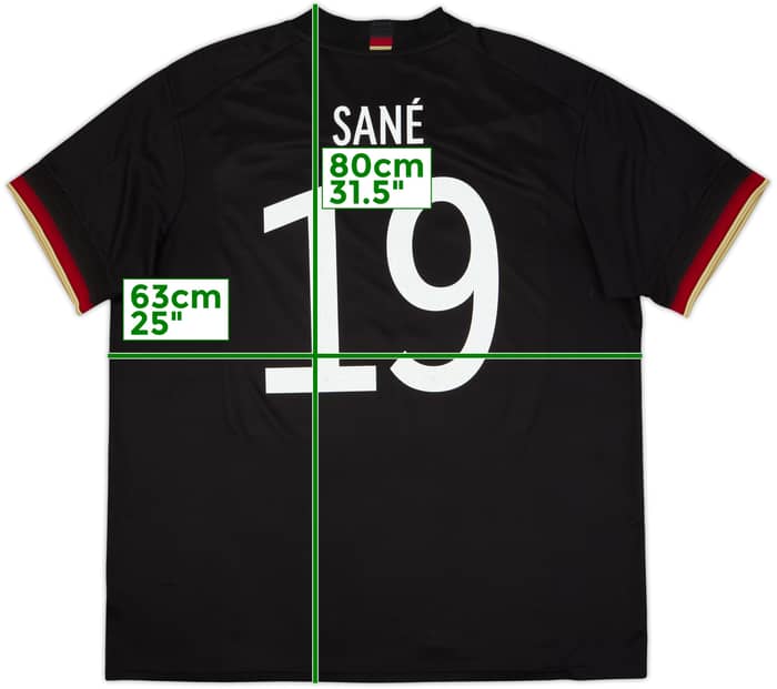 2020-21 Germany Away Shirt Sane #19 - 9/10 - (XXL)