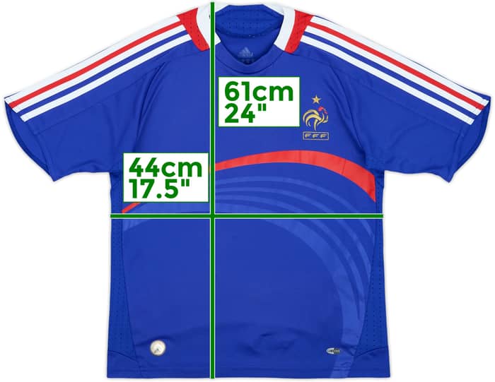 2007-08 France Home Shirt - 6/10 - (M.Boys)