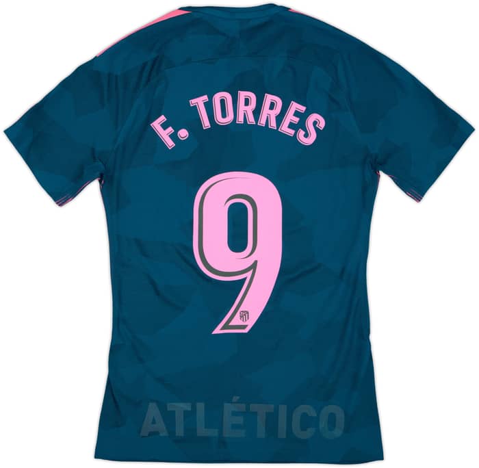 Camiseta versión jugador de la tercera equipación del Atletico Madrid 2017-18 F. Torres #9 - 10/10 - (S)