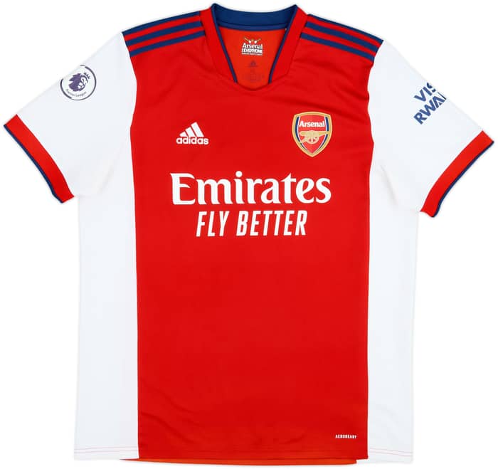 2021-22 Arsenal Home Shirt Smith Rowe #10 - 8/10 - (XL)