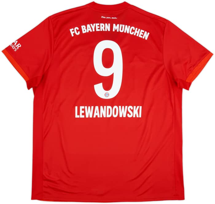 2019-20 Bayern Munich Home Shirt Lewandowski #9 - 9/10 - (XXL)
