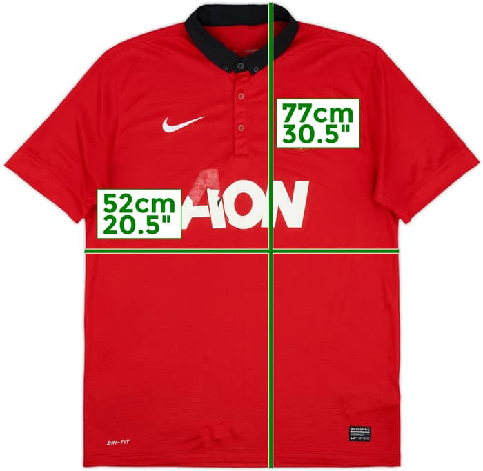 2013-14 Manchester United Home Shirt - 4/10 - (L)