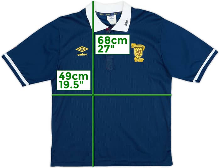 1988-91 Scotland Home Shirt #7 - 6/10 - (M)