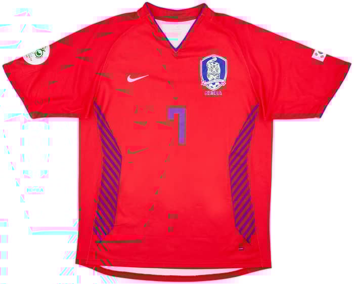 2006-08 South Korea Home Shirt Ji Sung #7 - 6/10 - (L)