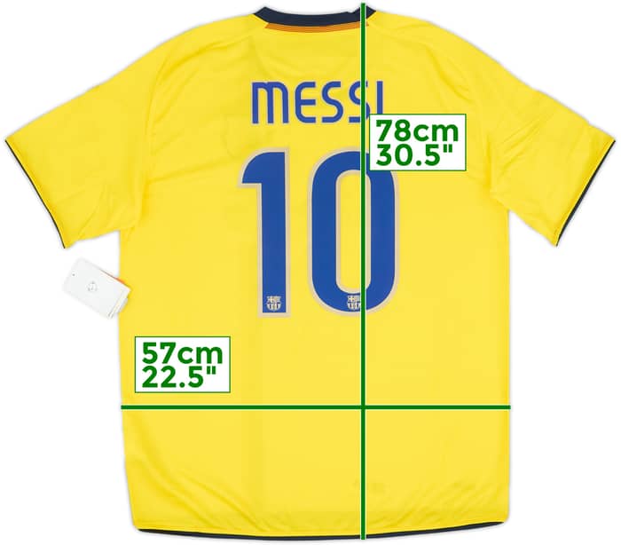2008-10 Barcelona Away Shirt Messi #10 (L)
