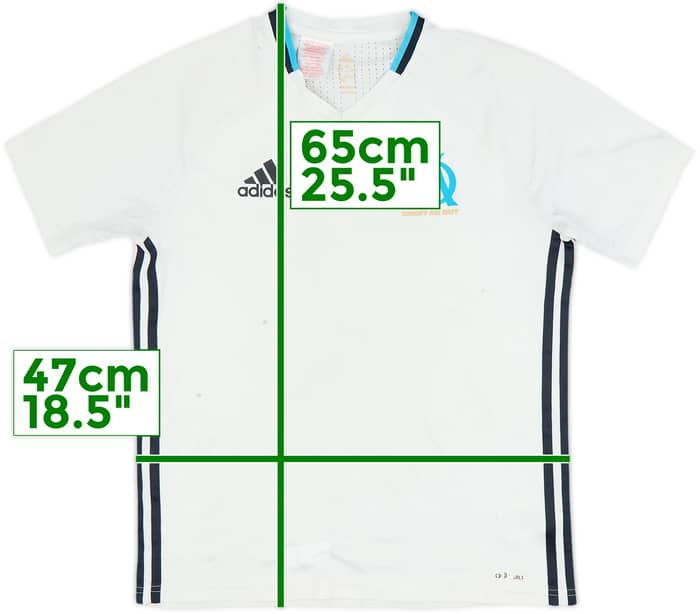 2016-17 Olympique Marseille adizero Training Shirt - 5/10 - (L.Boys)