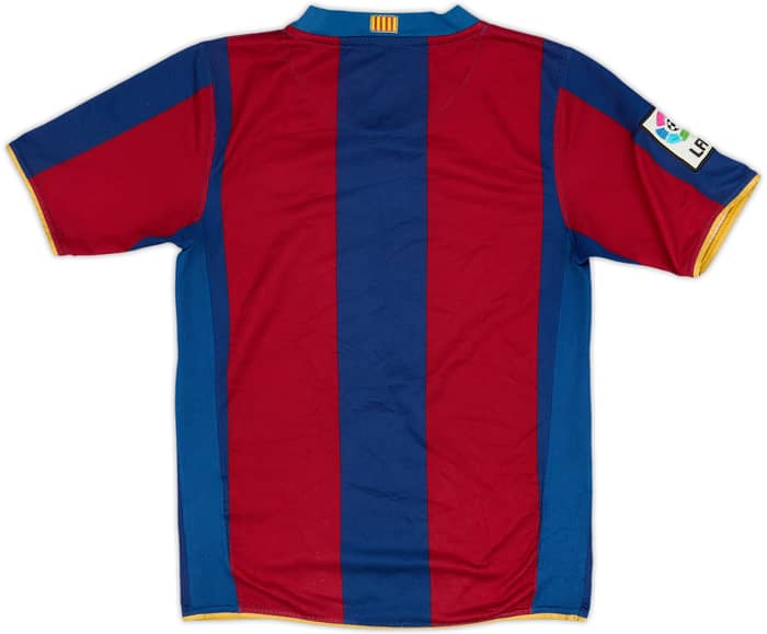 2007-08 Barcelona Home Shirt - 4/10 - (M.Boys)