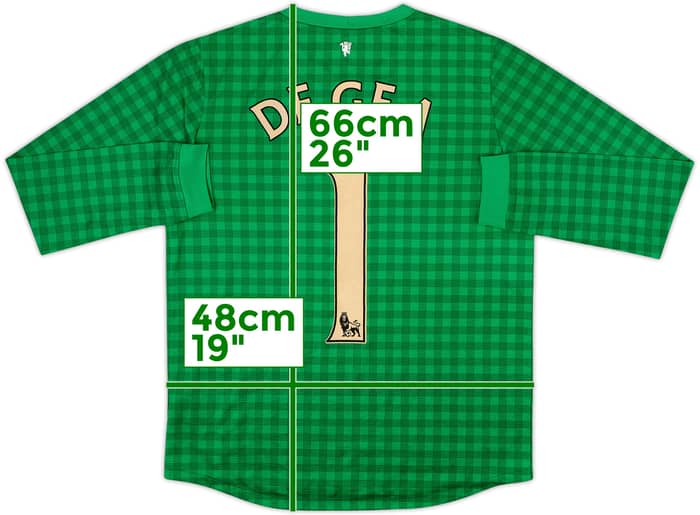 2012-13 Manchester United GK Shirt De Gea #1 - 4/10 - (XL.Boys)