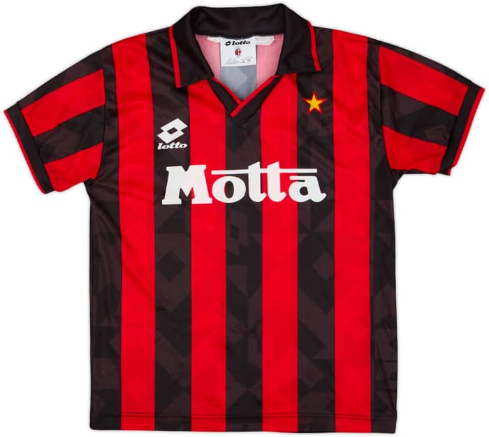 1993-94 AC Milan Home Shirt - 8/10 - (L.Boys)